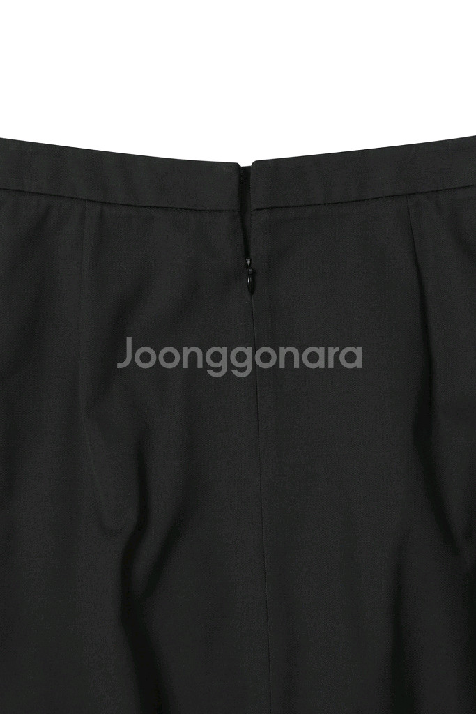 새상품) 럭키마르쉐 스트링 벌룬 미니 스커트 치마 블랙--7