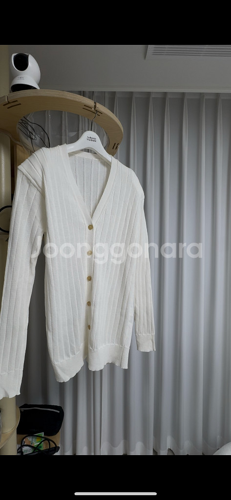 드래곤블루스 패드 가디건 화이트, M--3