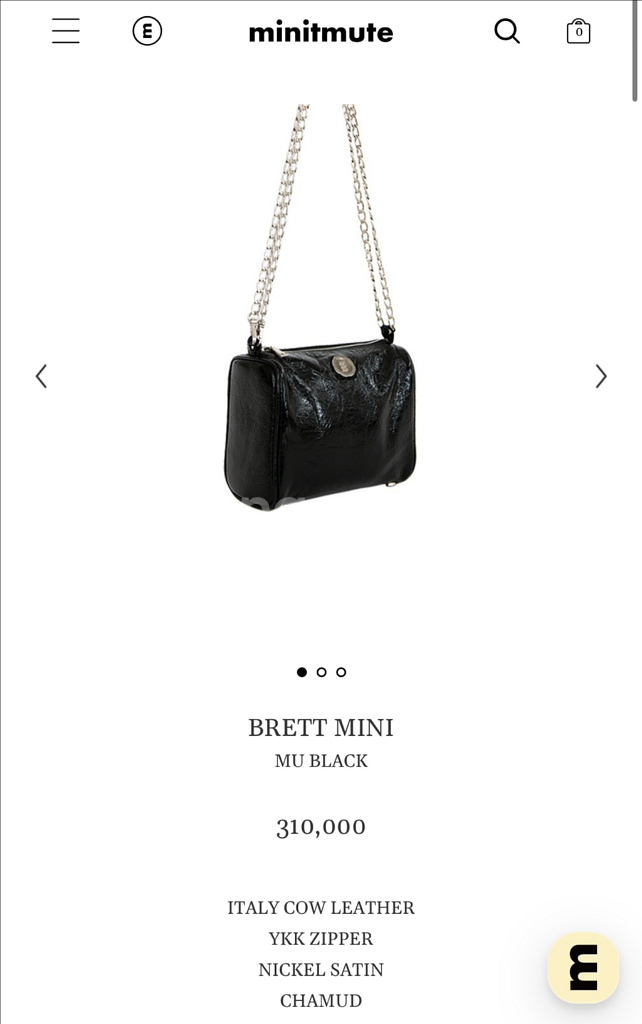 미닛뮤트 브렛미니 블랙+이너백+더스트백--1