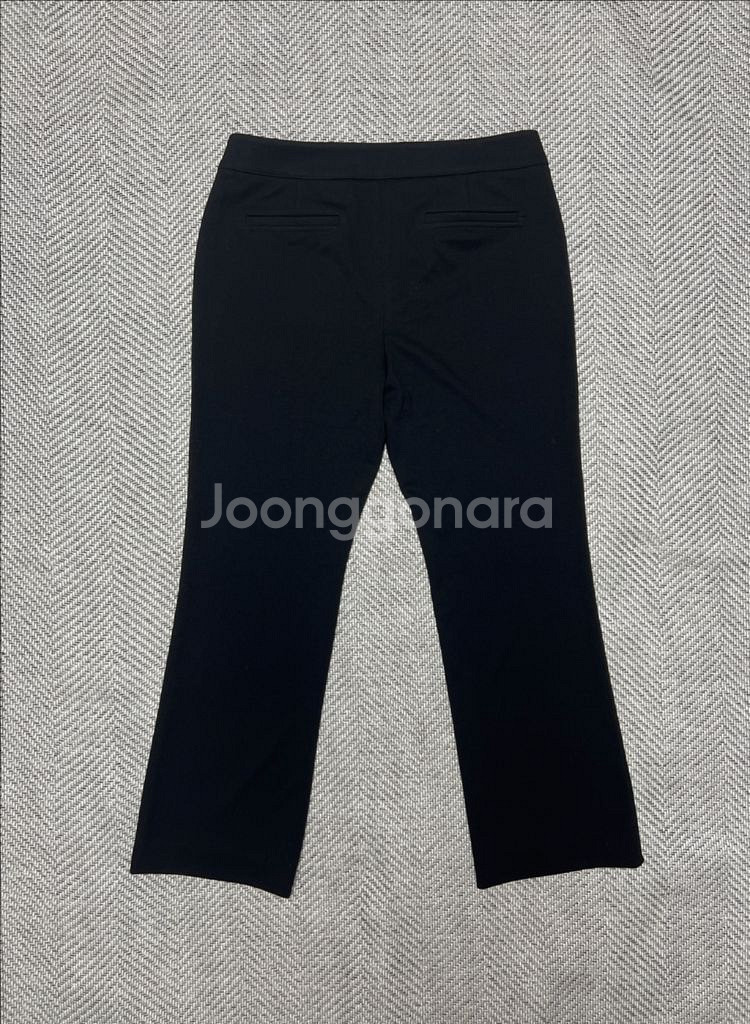 기비 비드 스톡홀름 블랙 부츠컷 바지 정품--1