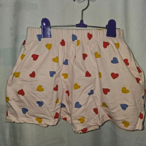 하트 패턴 잠옷 반바지