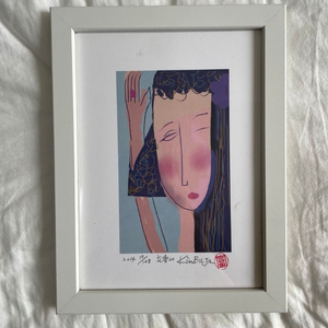 김부자화백 판화 여향20진품 50년경력서양화가 미술작품