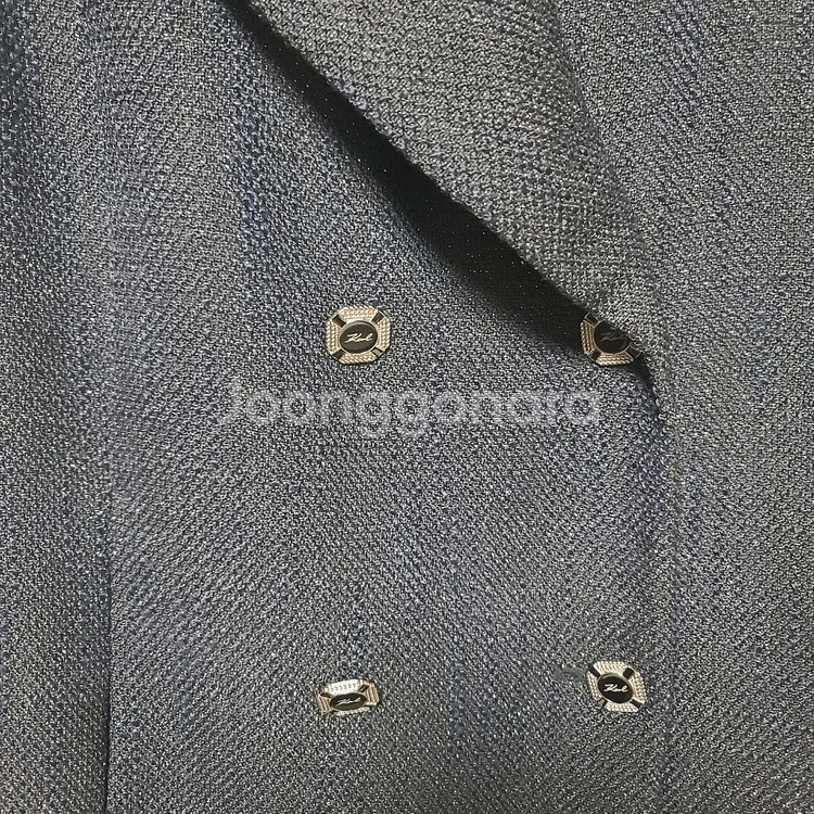 (새상품) 칼라거펠트 트위드 롱베스트--12