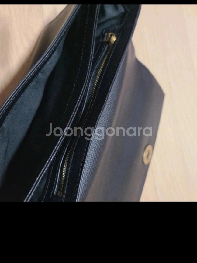 정품 토리버치 골드체인 블랙 가죽 숄더앤 크로스백--4