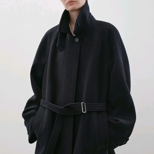 24FW Alte 알테 울 하프 코트 다크 네이비