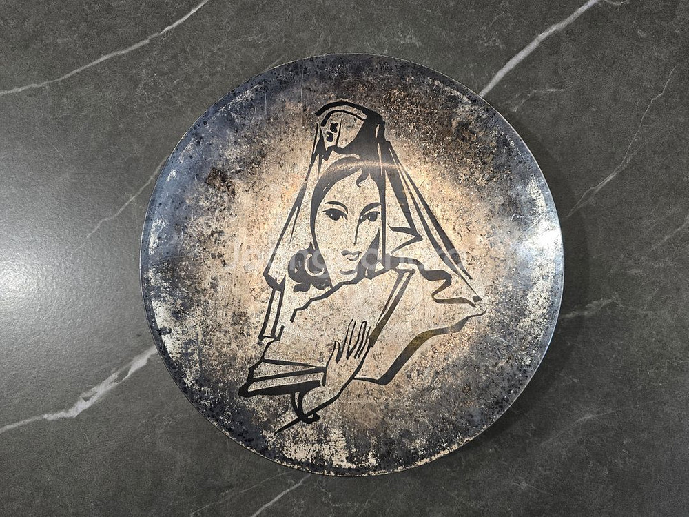 빈티지 여성 쟁반 장식--0