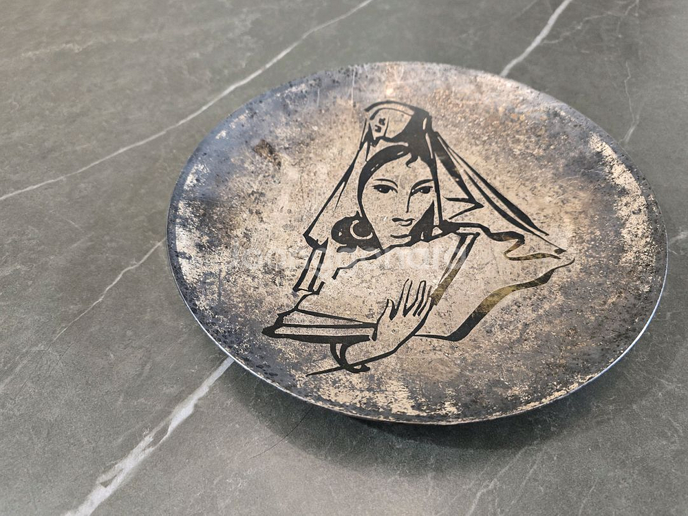 빈티지 여성 쟁반 장식--5