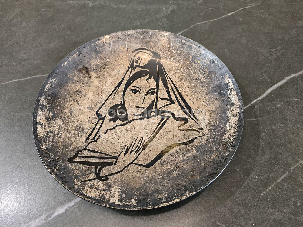 빈티지 여성 쟁반 장식--4