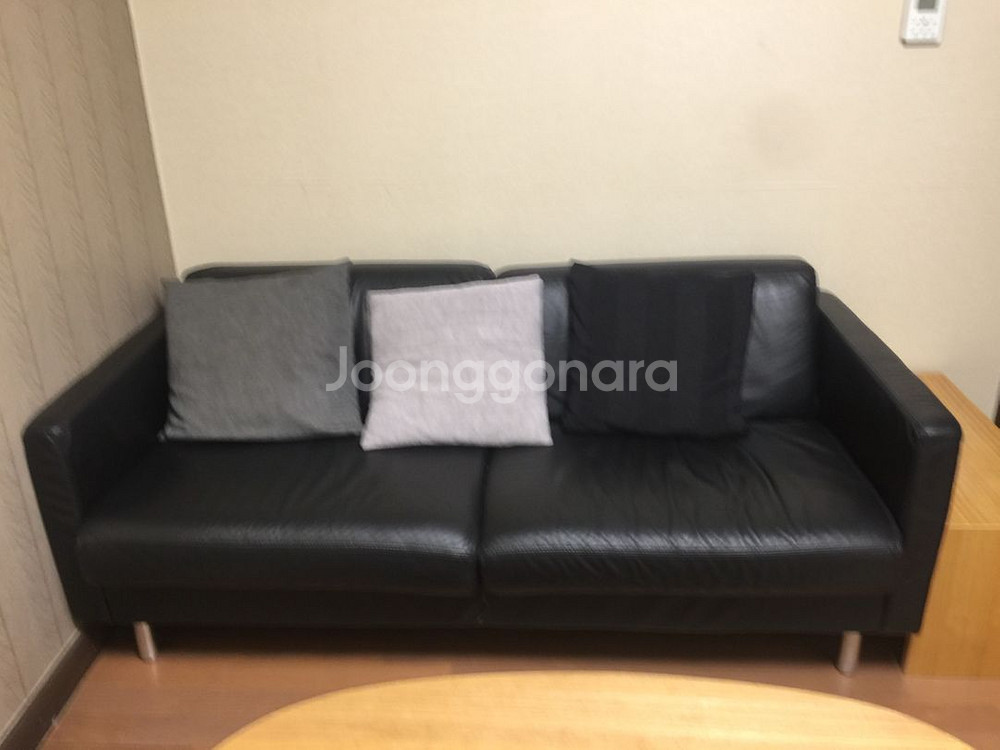 무인양품 MUJI 가죽 2.5 인용 소파--2