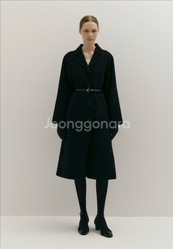 sie 시에 켈리 핸드메이드 울코트 블랙S 새상품--0