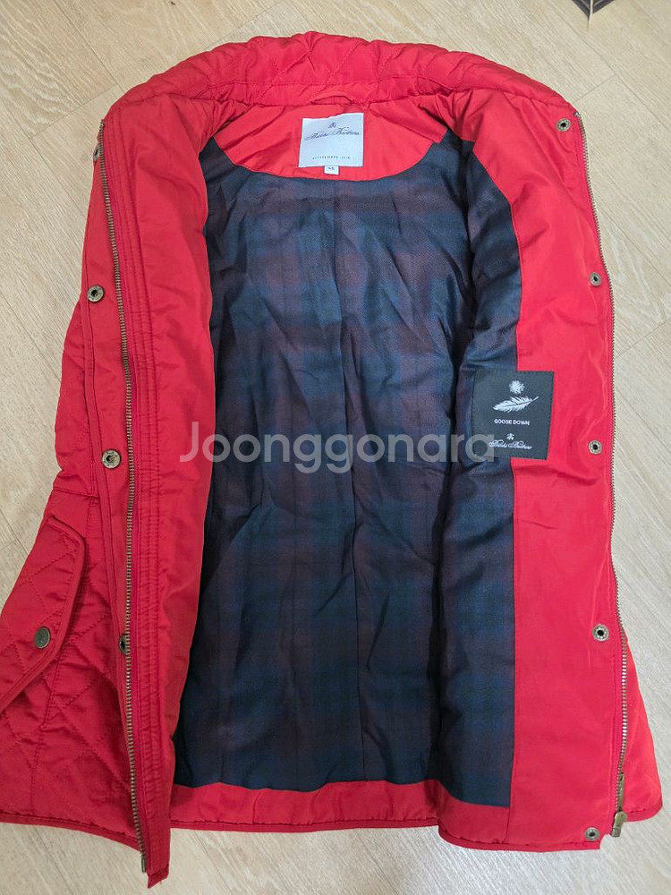 브룩스브라더스 구스다운 크레스트 로고 퀼팅 베스트--7