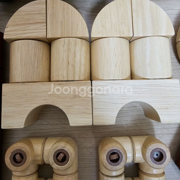 (자동차3대) 에드토이 205피스 원목자석블럭 에듀토이 edtoy--2