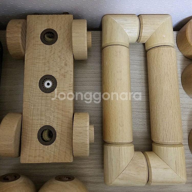 (자동차3대) 에드토이 205피스 원목자석블럭 에듀토이 edtoy--4