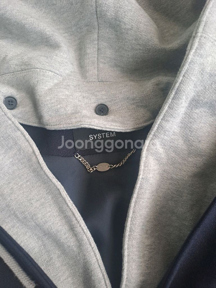 시스템 후드 집업 자켓--1