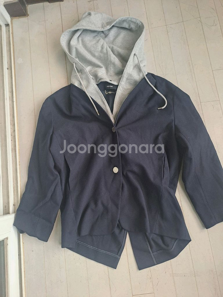 시스템 후드 집업 자켓--0
