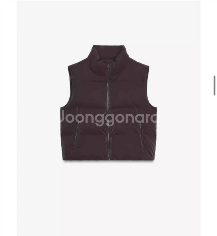 자라 패딩 조끼 (블랙)--4