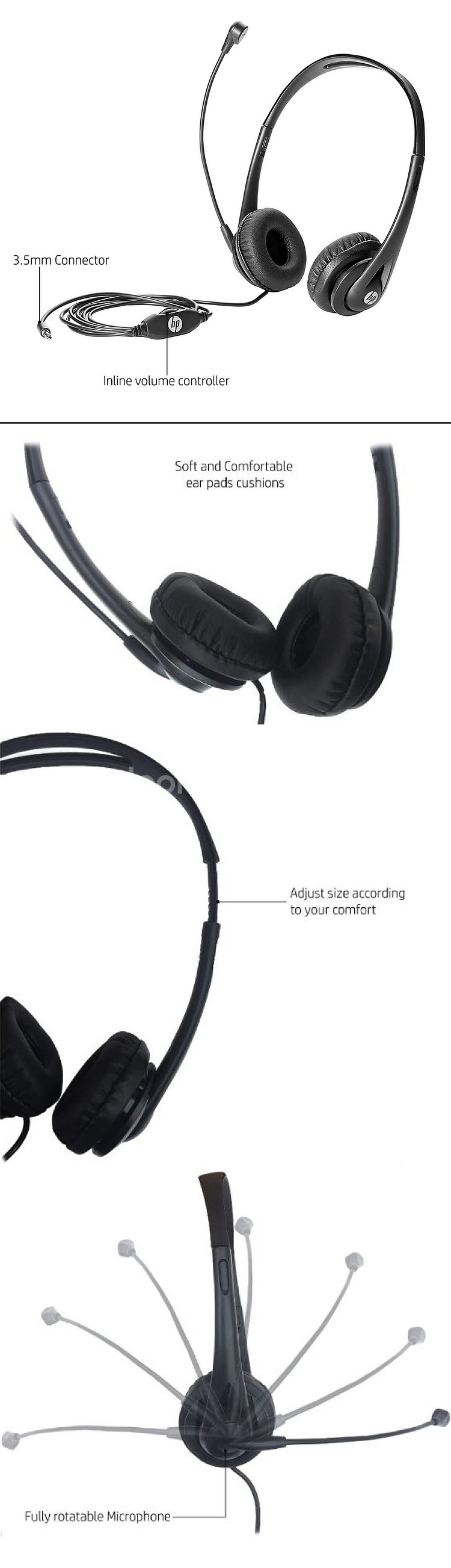 새상품 HP 3.5mm 유선 헤드셋 10개 팝니다.--3