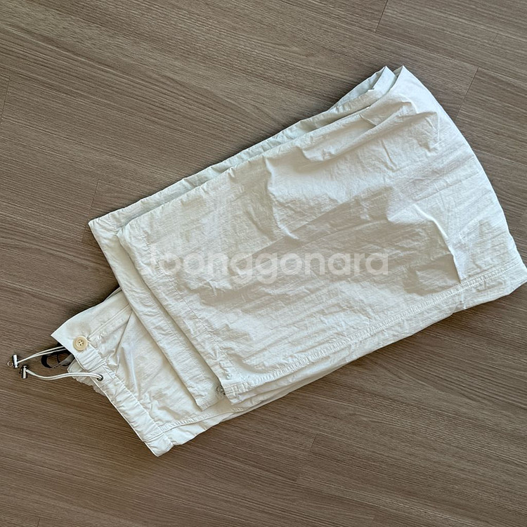 노이어 코튼나일론 파라슈트 팬츠 크림 48--1