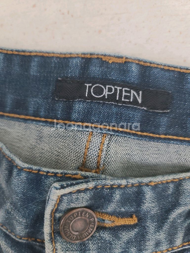 남성 topten 탑텐 청바지 데님팬츠 34 (허리둘레 86cm)--2