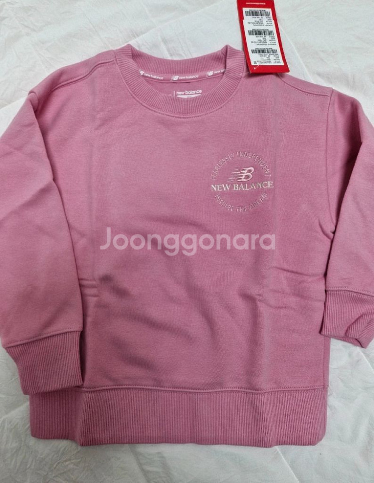 뉴발란스 키즈 기모 맨투맨 120 새상품--0