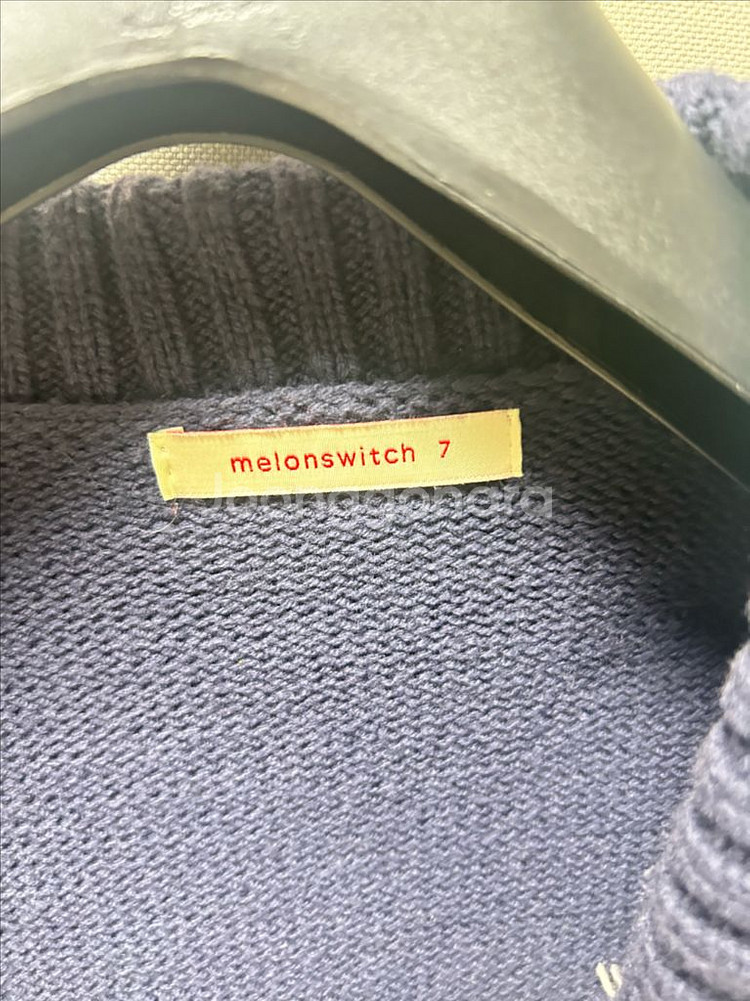 멜로우스위치 토끼 패턴 니트 가디건--1