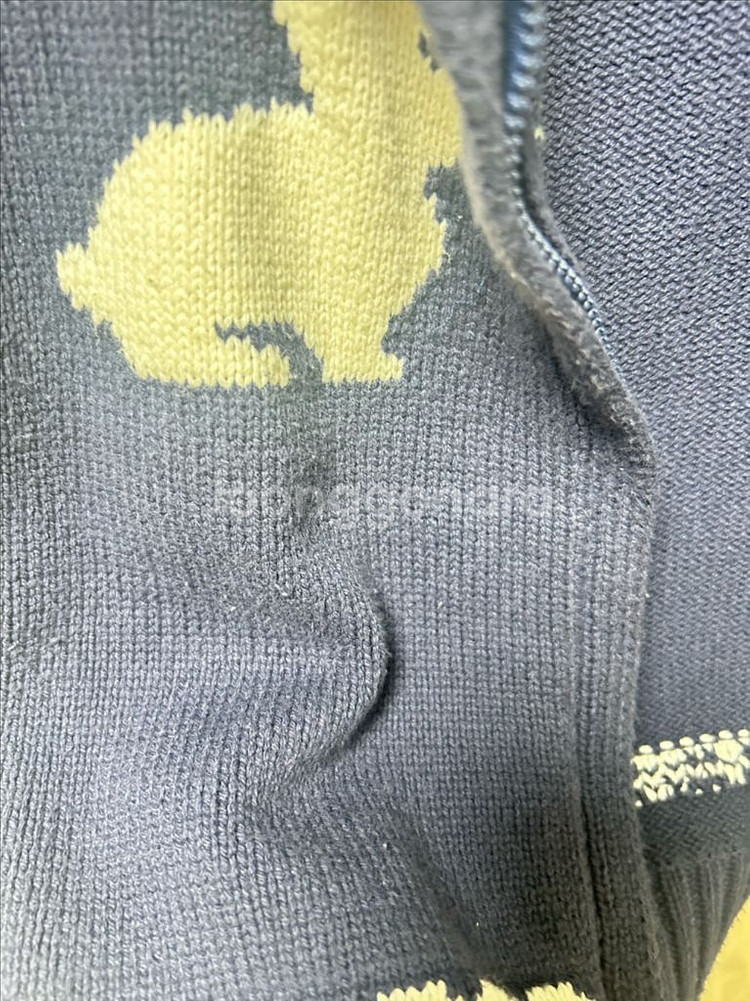 멜로우스위치 토끼 패턴 니트 가디건--4