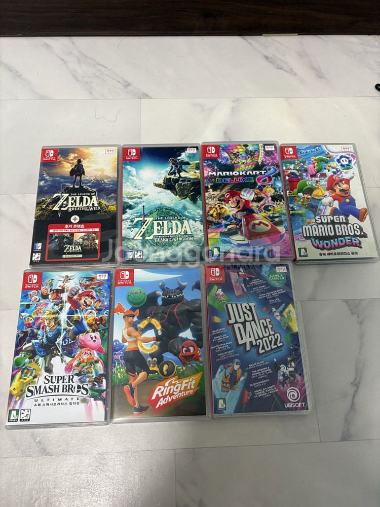 닌텐도 스위치 OLED 새상품급+타이틀14+주변기기 판매--5