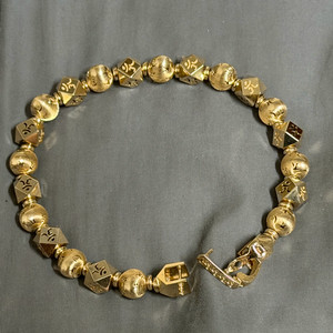 14k 염주 금팔찌