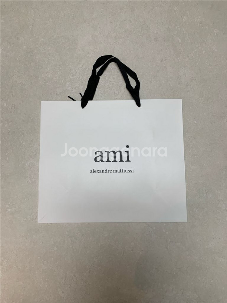 [시착 1회] 아미 ami 프랑스 로고 후드티 그레이 L--4