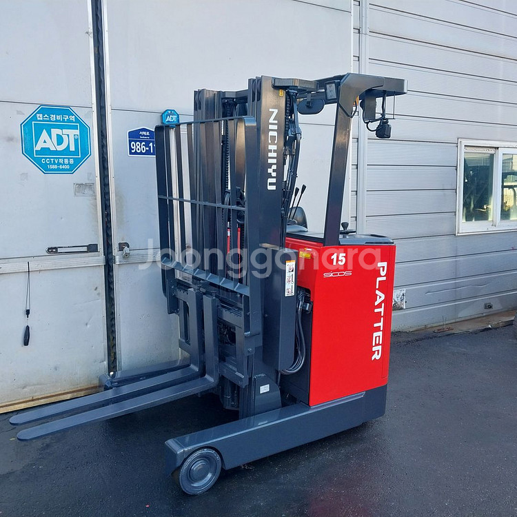 니찌유 전동지게차 1.5톤 3단 4700MM 사이드쉬프트장착 2020년식--5