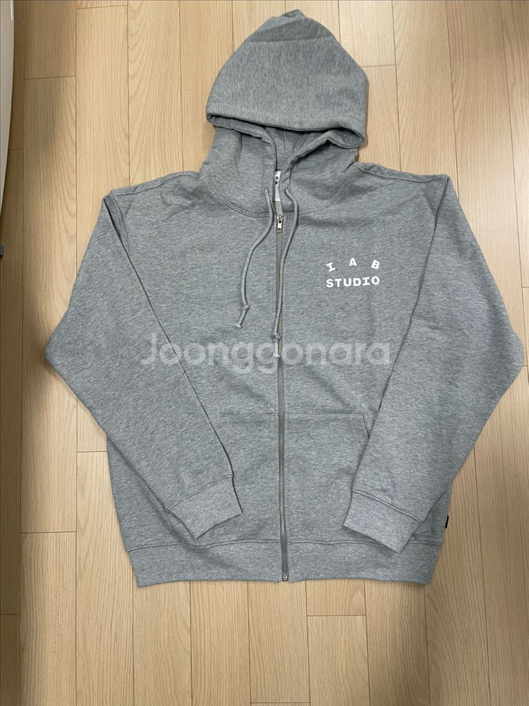 [거의 새제품] 아이앱 스튜디오 후드집업 그레이 L--0