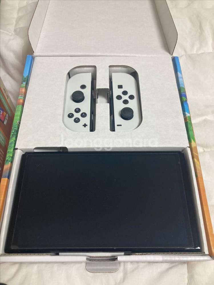 닌텐도 스위치 OLED 동물의숲 에디션(게임 미포) 2개 세트--1