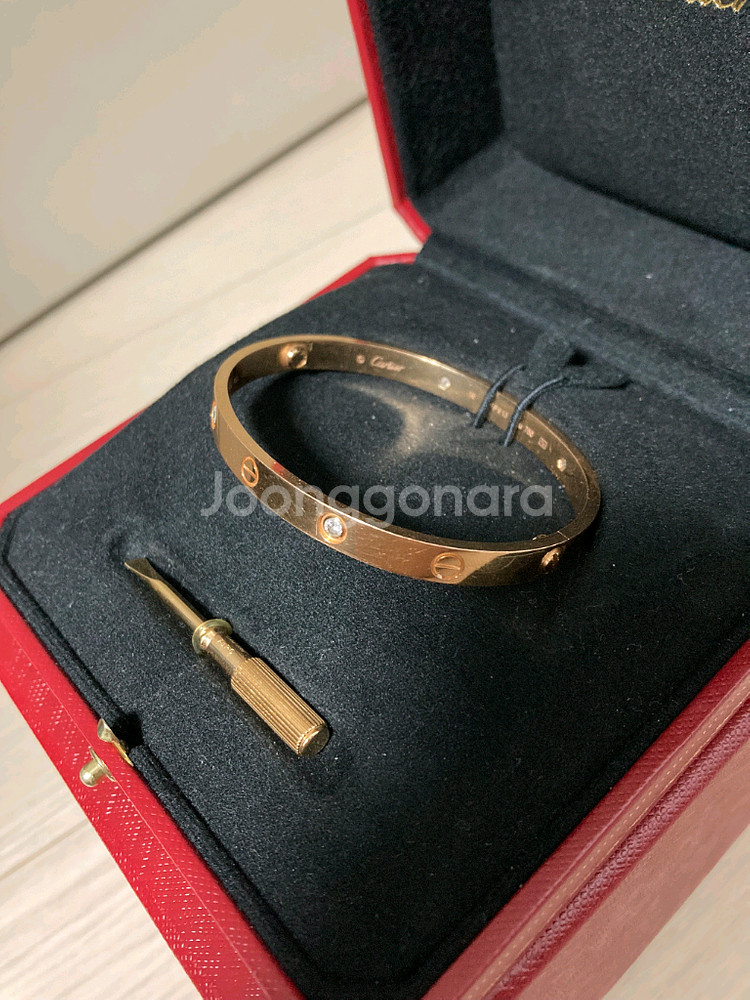 까르띠에 러브팔찌 4p 19호--2