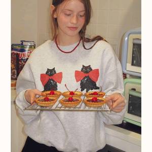 RONRON 론론 고양이 맨투맨 F