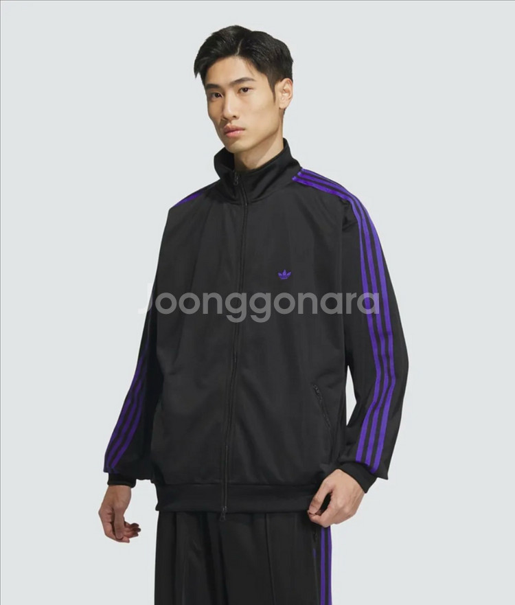 [새상품] S 아디다스 베켄바우어 BB 트랙탑 블랙/퍼플 져지--1