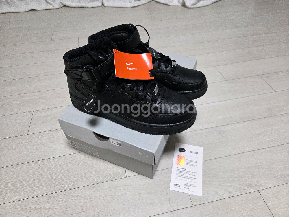 (새상품) 나이키 에어포스1 미드 올검 280--1