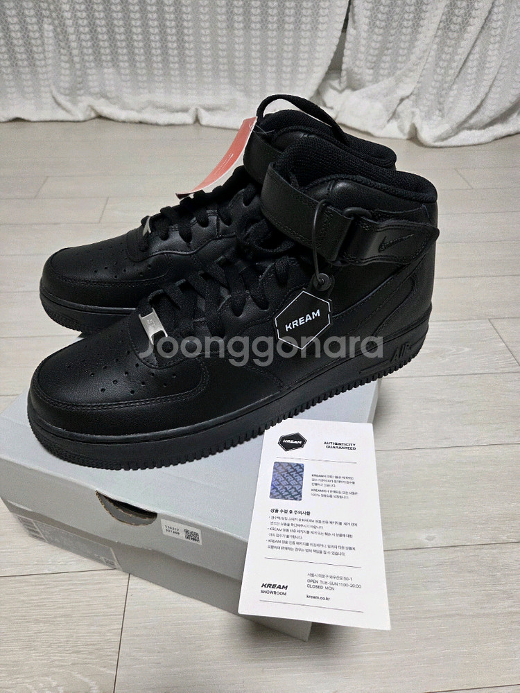 (새상품) 나이키 에어포스1 미드 올검 280--0