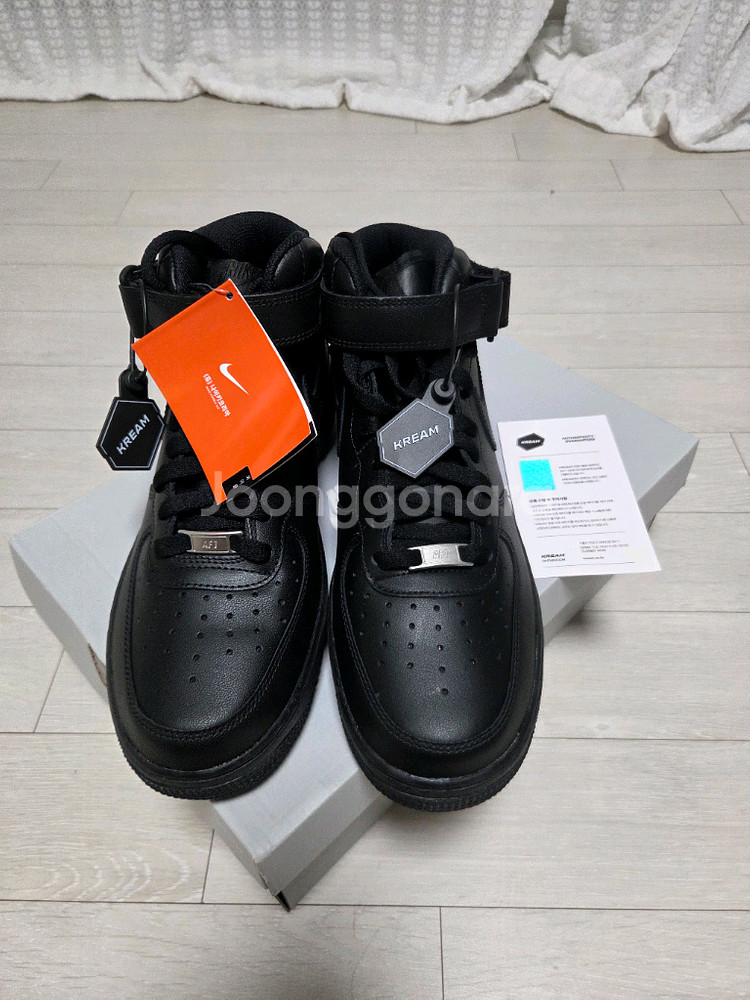 (새상품) 나이키 에어포스1 미드 올검 280--2