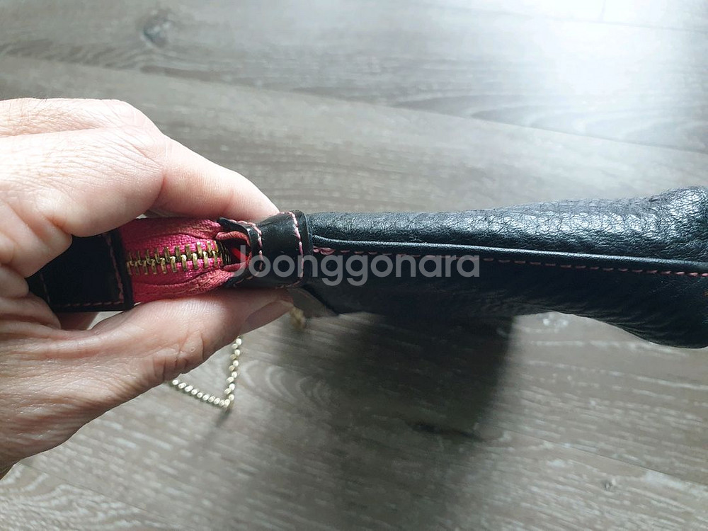 메트로시티 가죽 체인 미니백--3