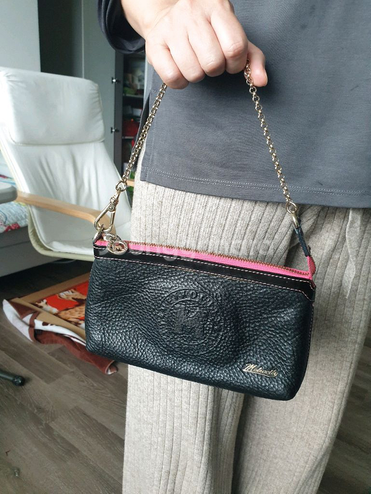 메트로시티 가죽 체인 미니백--0