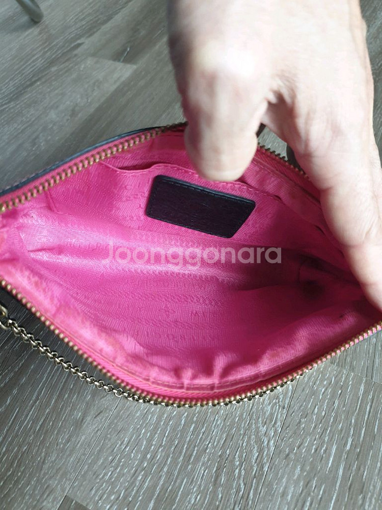 메트로시티 가죽 체인 미니백--7