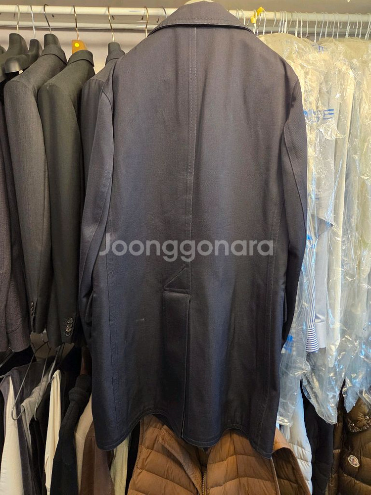 톰포드 네이비 트렌치 코트 48--1