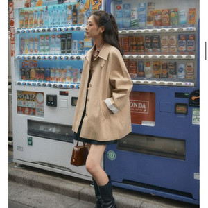 틸아이다이 mac half trench coat 베이지