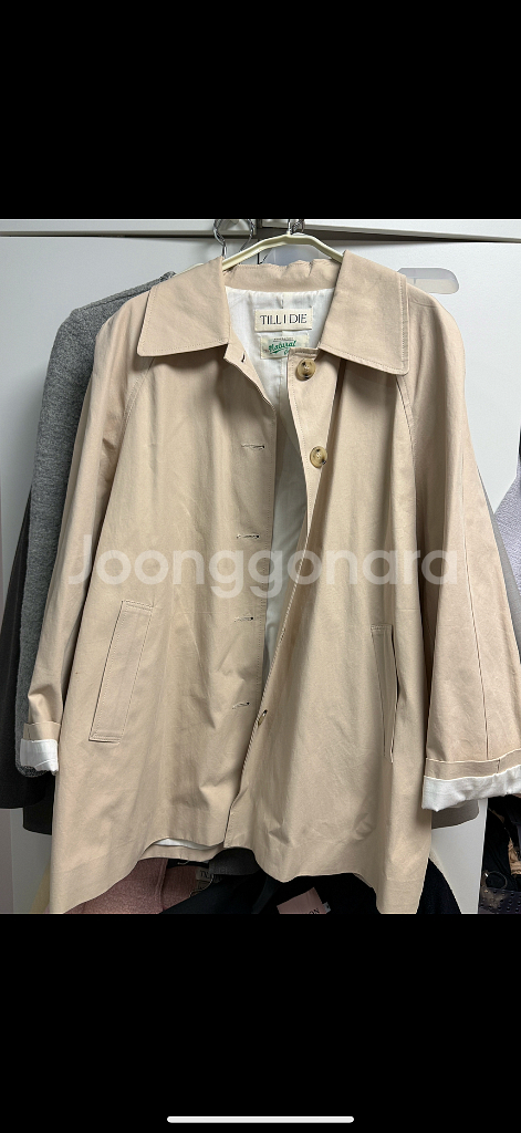 틸아이다이 mac half trench coat 베이지--8