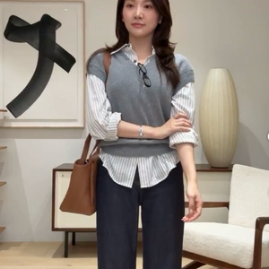 유메르) 베르디 메리노 베스트 -그레이컬러