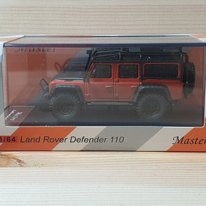 1/64 다이캐스트 마스터 랜드로버 디펜더 110 오렌지