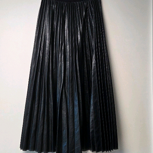 오르 가죽플리츠치마 S사이즈