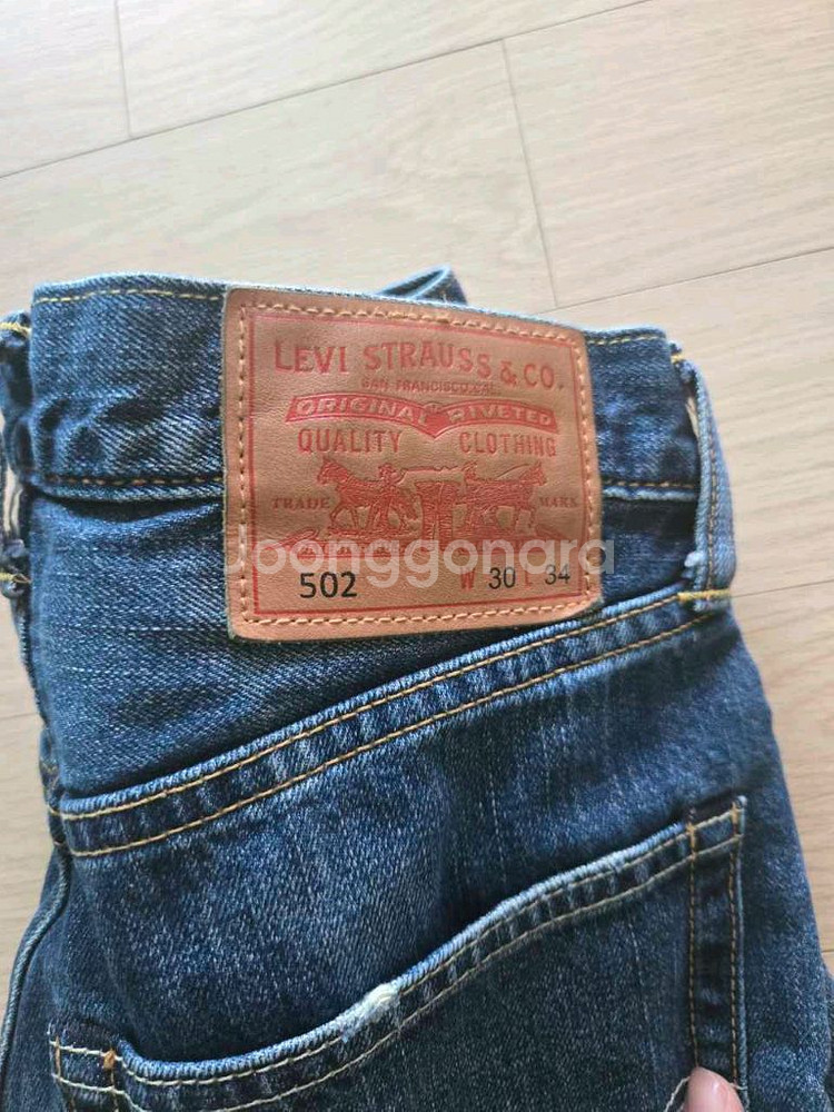 리바이스 502 청바지 사이즈30--2
