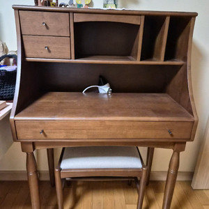 엔틱 원목 화장대 세트