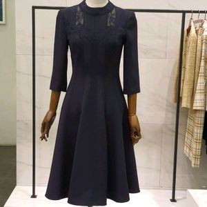 모조에스피 네이비 레이스원피스